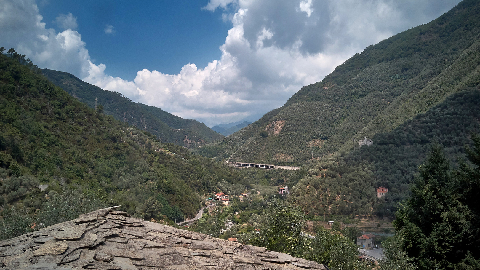 Ü Stagiü in Montalto Ligure: Blick aus dem Wohnzimmer