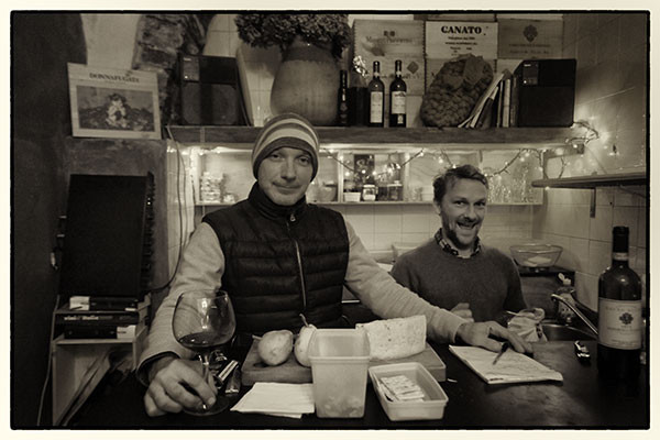 Tobias and David of La Banca del Vino 