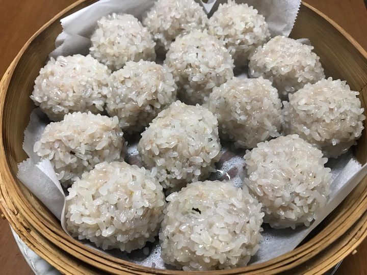 有機JASこがねもちで作る「珍珠丸子」