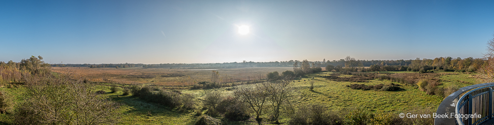 Panorama vanuit uitkijktoren Banisveld