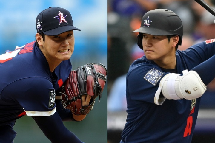 大谷翔平　大リーグオールスターで歴史的二刀流　