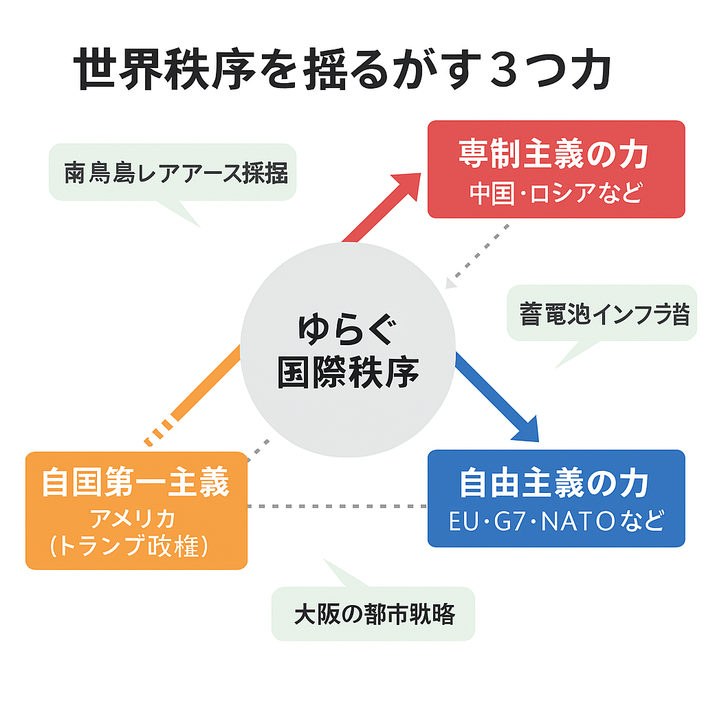 専制と自由主義の対立に自国第一主義が翻弄