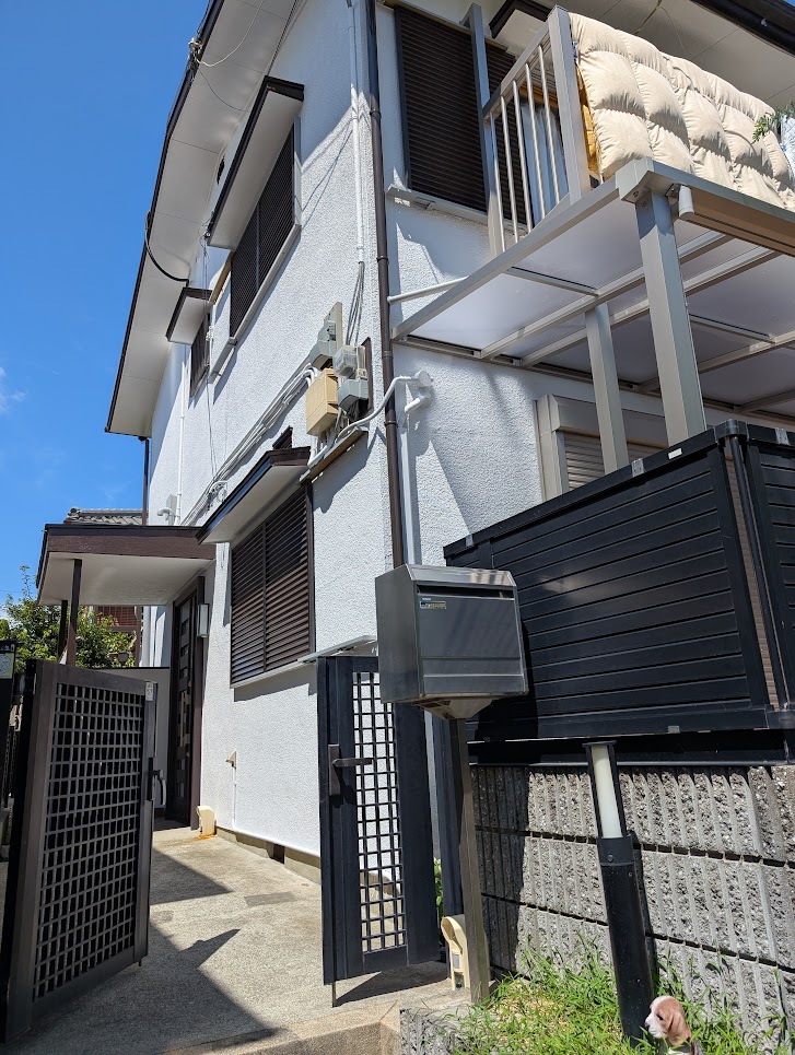 築50年の戸建て木造住宅に熱交換塗料塗布