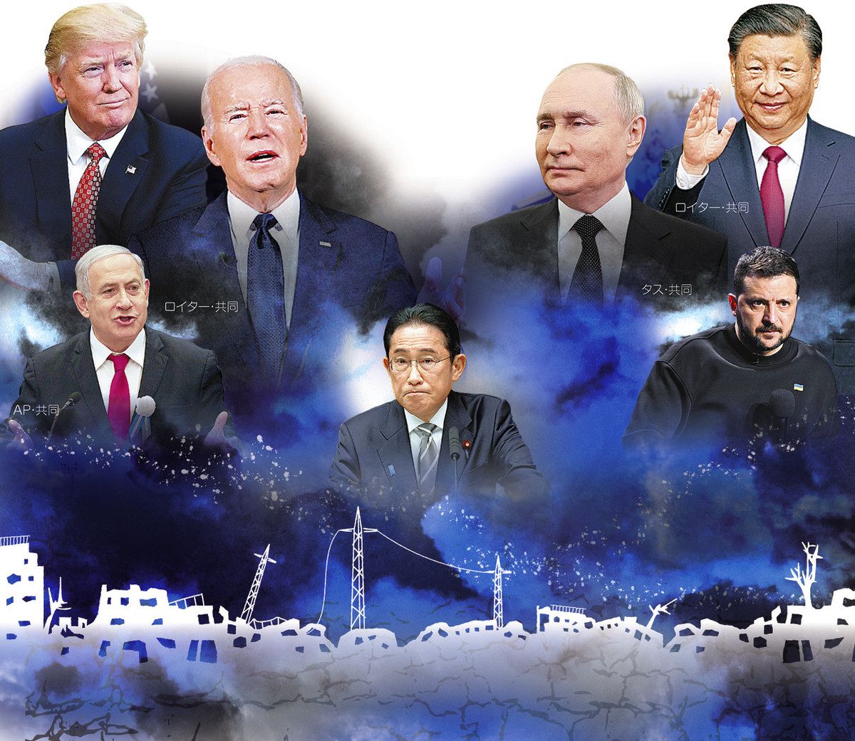 混迷する世界　各国リーダーの選択