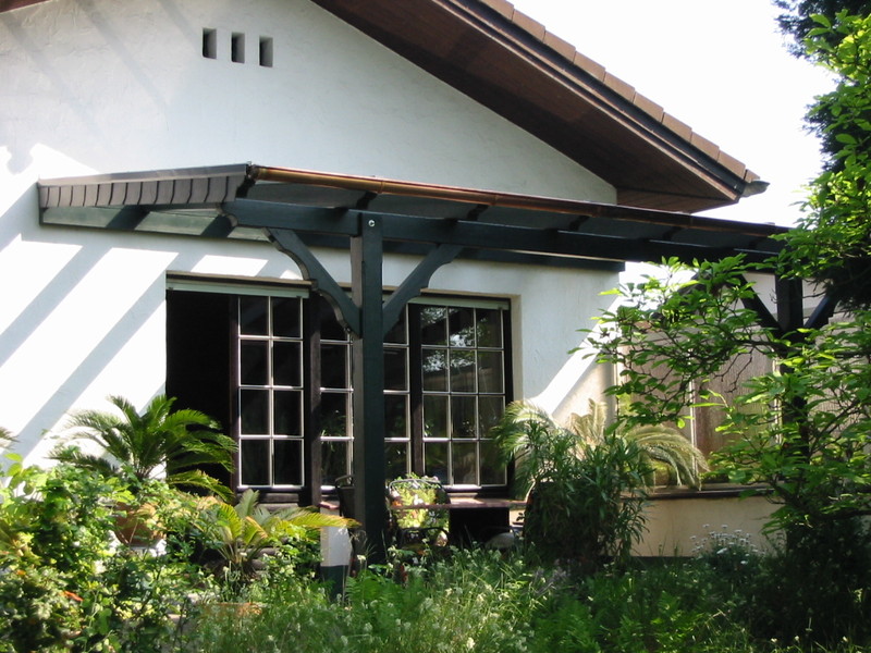 Terrassendach, Terrassenüberdachung, Holz-Terrassenüberdachung