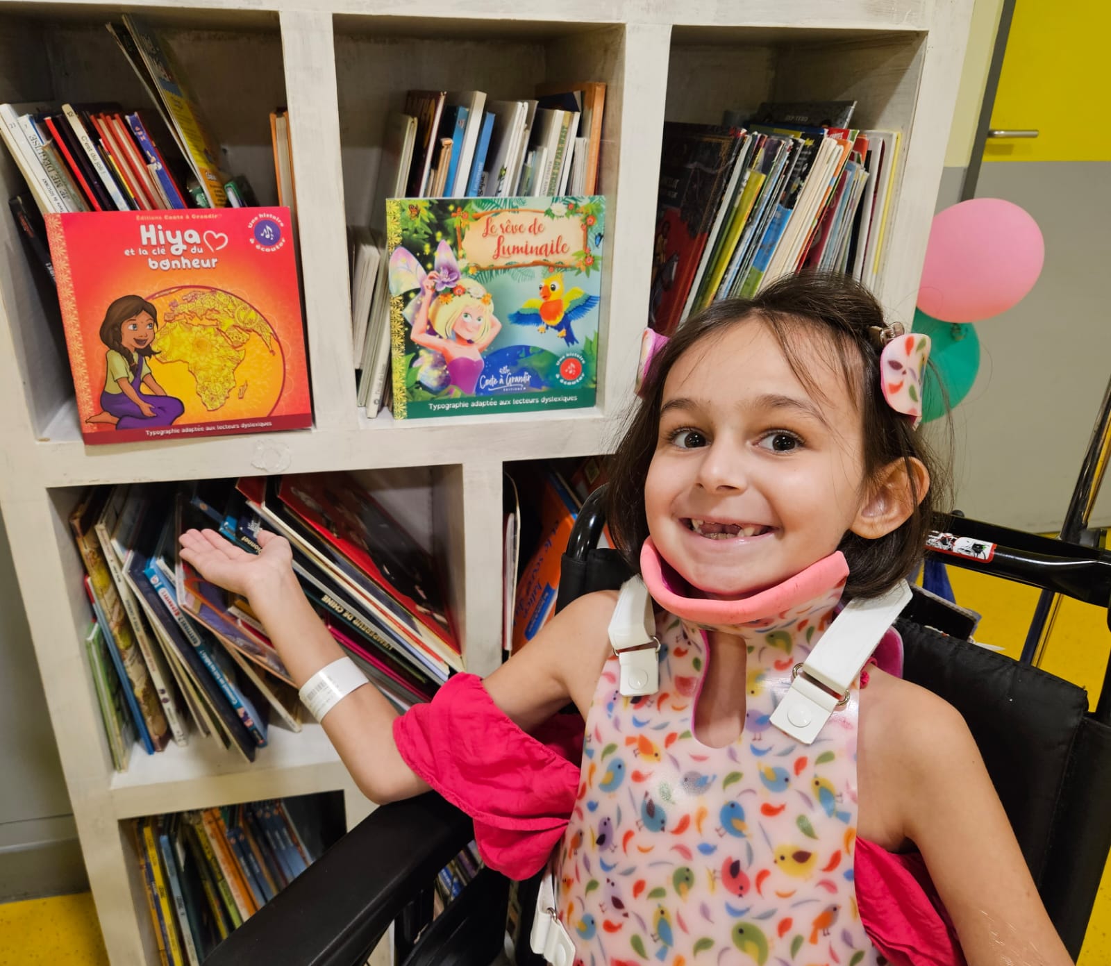 Livres Conte à Grandir offerts aux enfants à l'hôpital St Denis La Réunion.