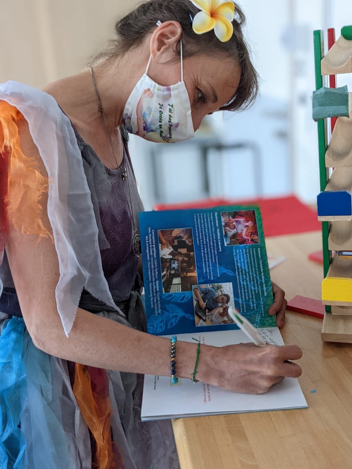 "Le Rêve de Luminaile" auprès des enfants du service oncologie du CHU de Angers.