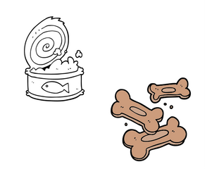 galletas y golosinas para perros y gatos