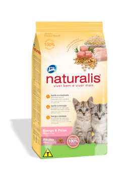 Naturalis Filhote Frango e Peixe gatos menores de un año