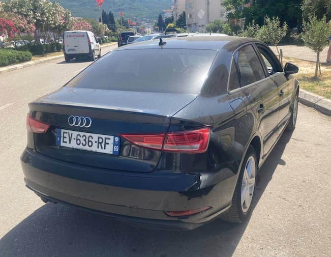 Audi A3 2018 – седан черный прокат без депозита Тиват