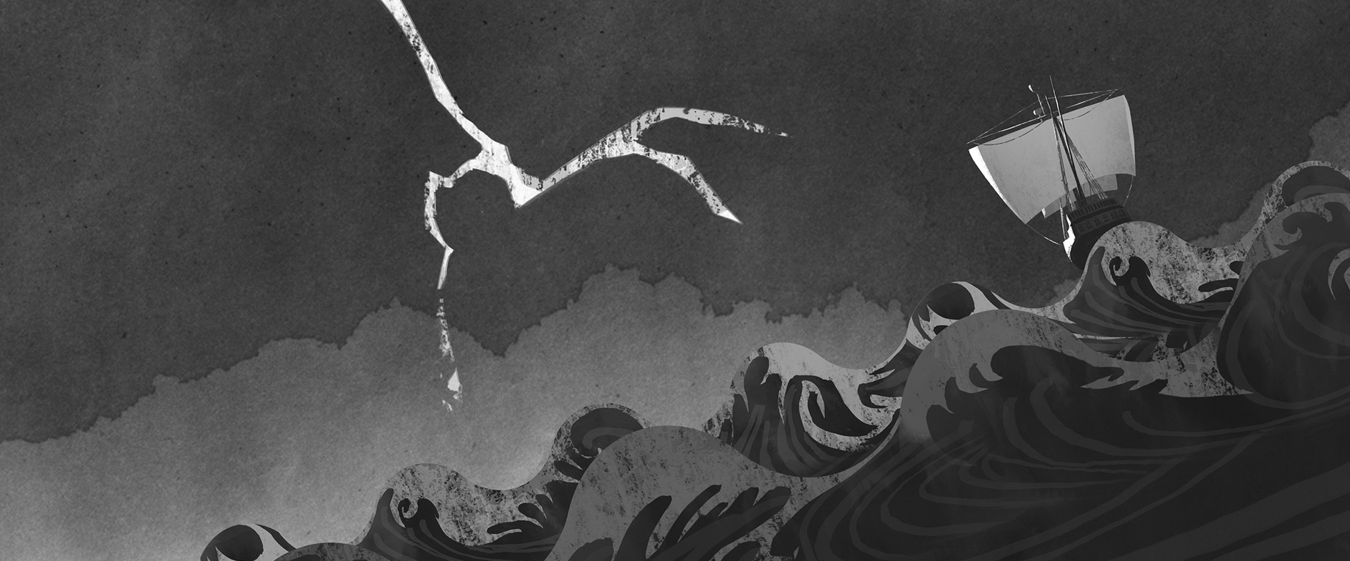 layered Illustration for the music video to "Die Marzipan Piraten"