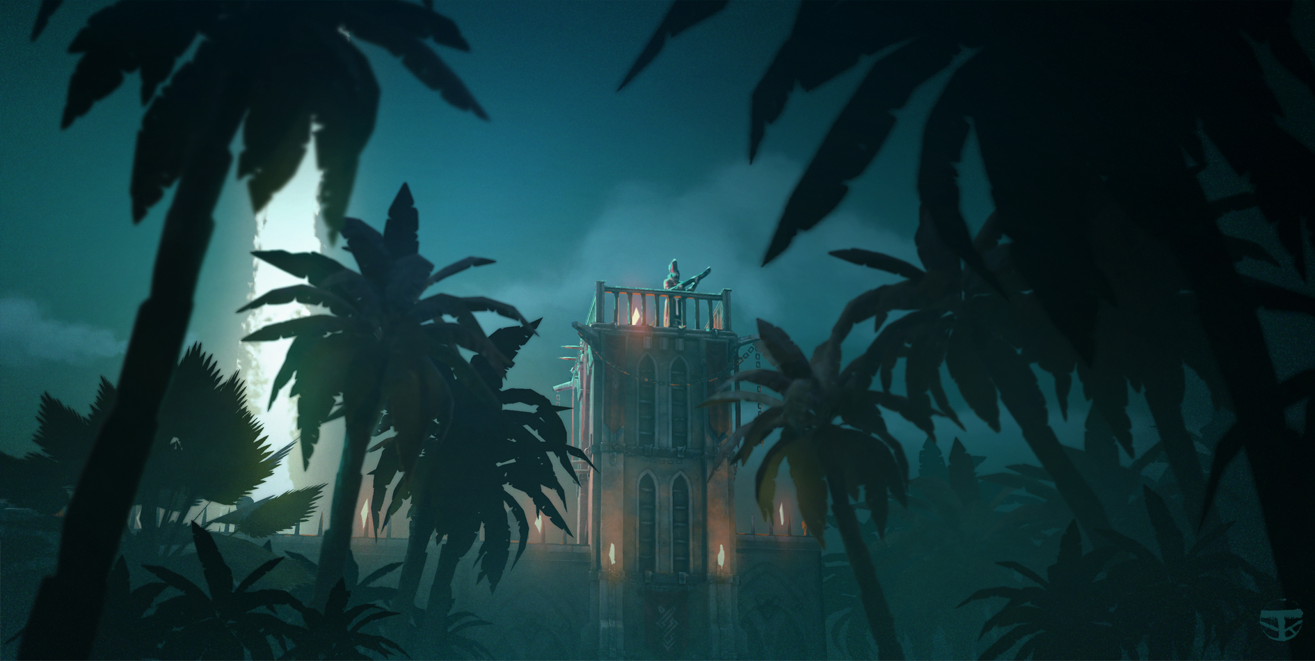 Color Concept for the game "Shadow Gambit"