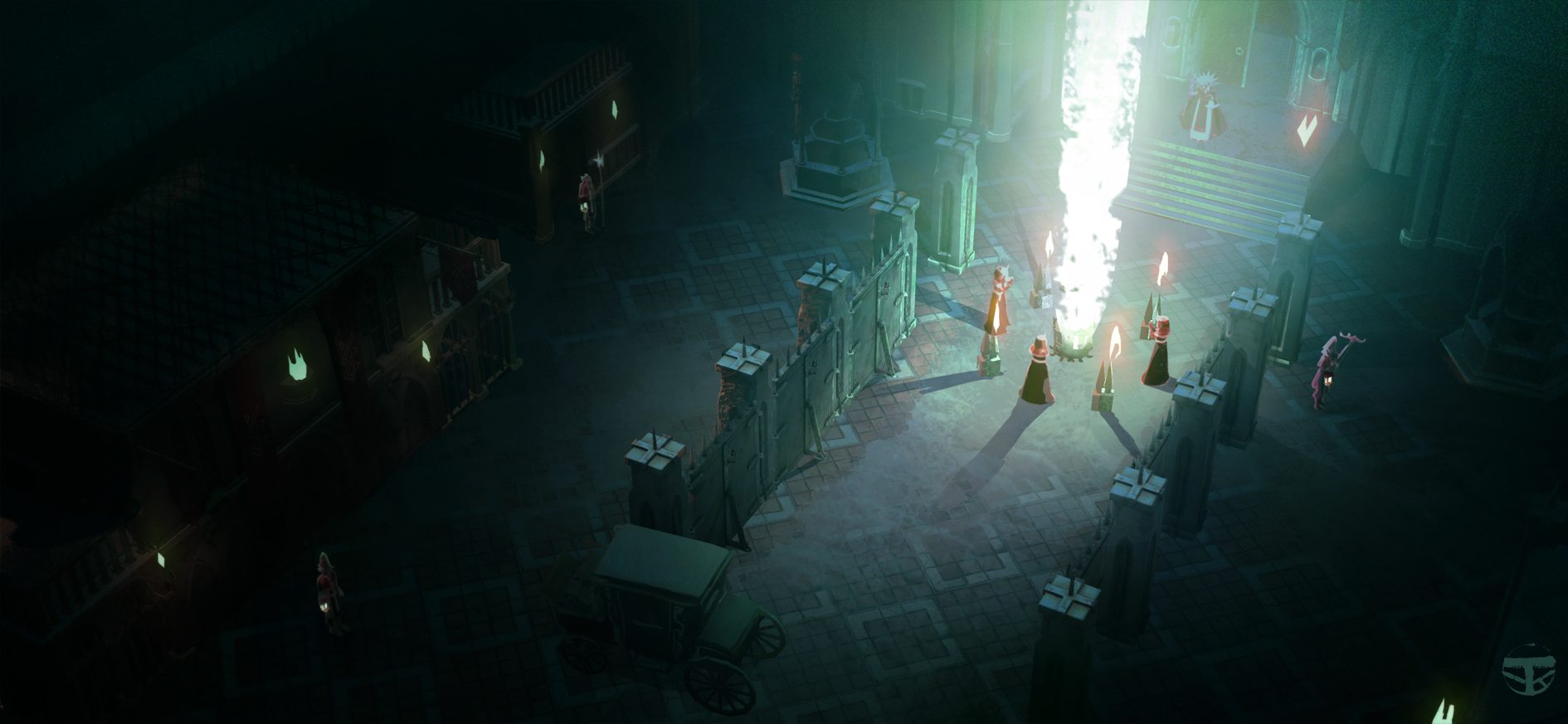 Color Concept for the game "Shadow Gambit"