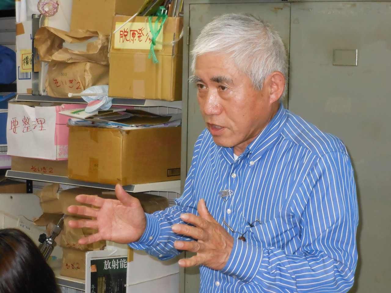 2012.6.17　活動報告会にて、澤山保太郎会長語る