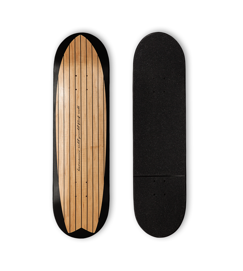 hermanns skateboard 8'50"