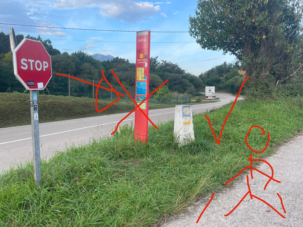 Bus nehmen ist verlockend wenn die Beine müde sind, Ultreia… immer weiter!