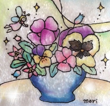 立体的で透明感の出る花瓶の描き方 - 埼玉越谷 パステルアートなのの森