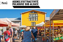 Markt in Mulhouse in Frankreich