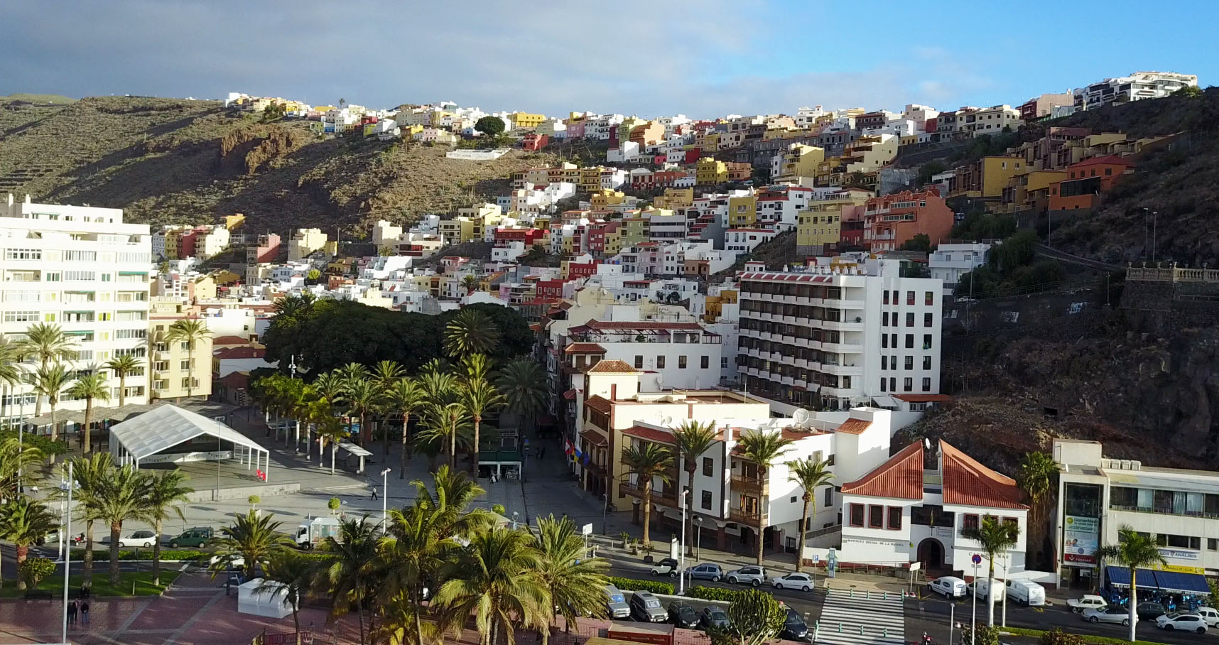 Innenstadt von San Sebastian auf la Gomera - Segelferien
