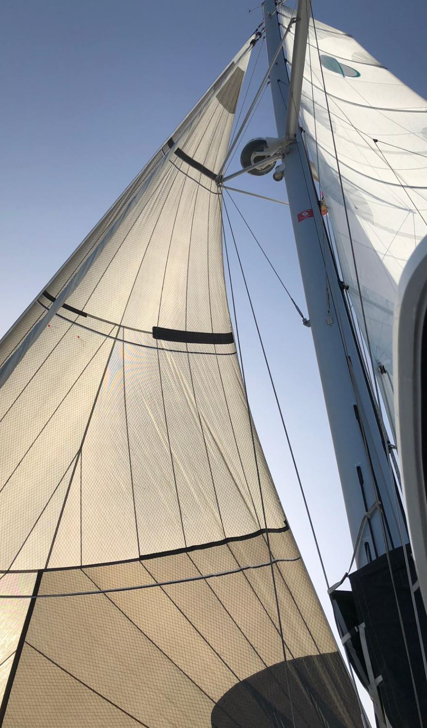 Intensive sailing with Code Zero Sail of Lagoon 42 Janny