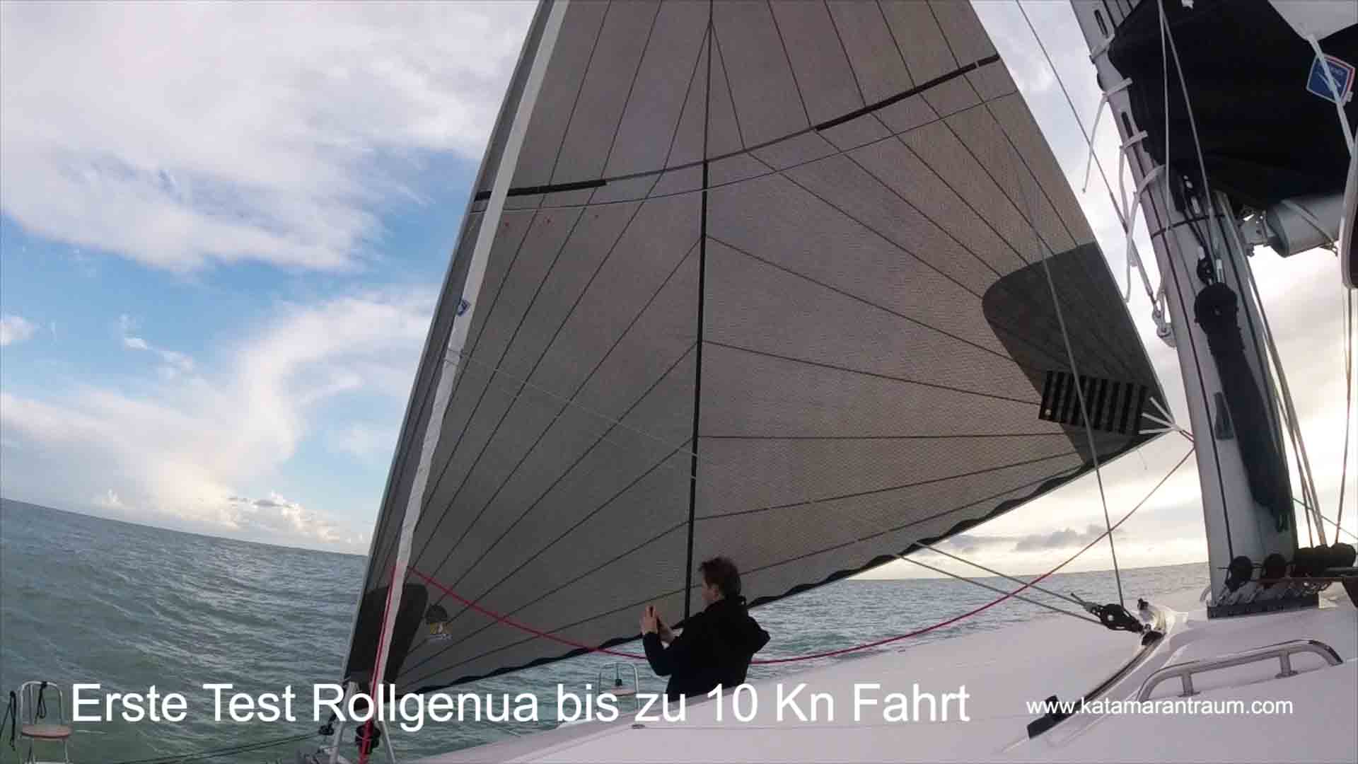 Erstes Probesegeln mit Lagoon 42 JANNY vor Küste von Les Sables