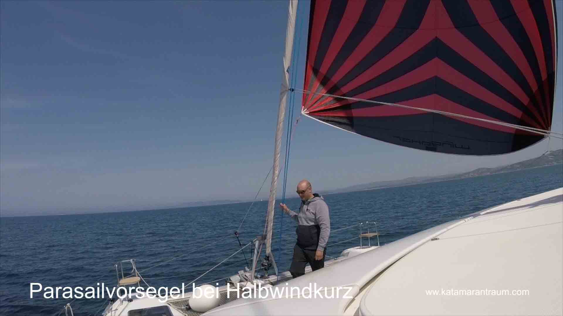 We have pulled over the Wingaker to half wind sailing