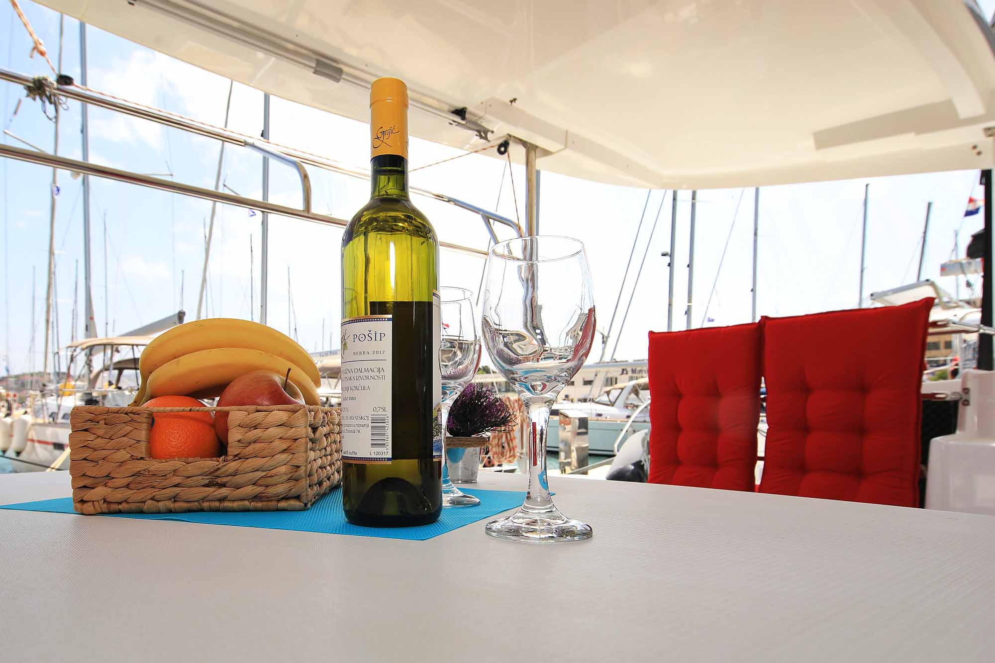 Salon catamaran lagoon 42: Ready to welcome our Guests  
