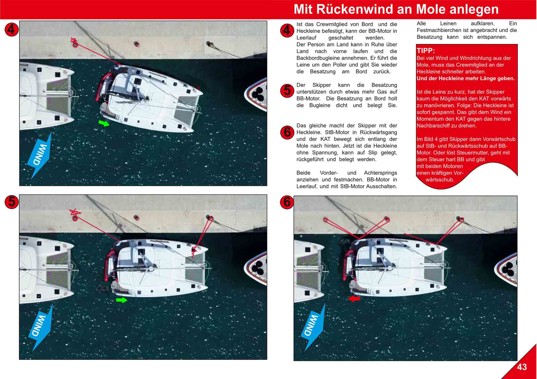Undocking Catamaran