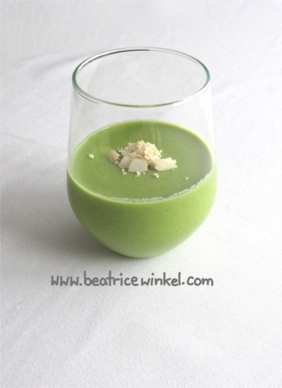 vegane Erbsen-Minz-Schokoladen-Creme