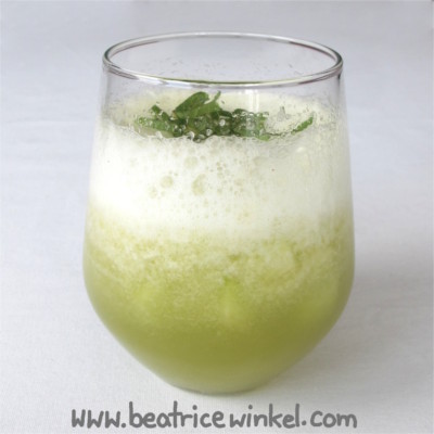 vegane Melonen-Birnen-Bowle