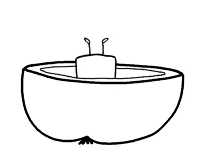 Beatrice Winkel - Trixilie nibbles the apple boat