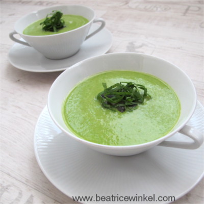 vegane Erbsen-Paprika-Suppe