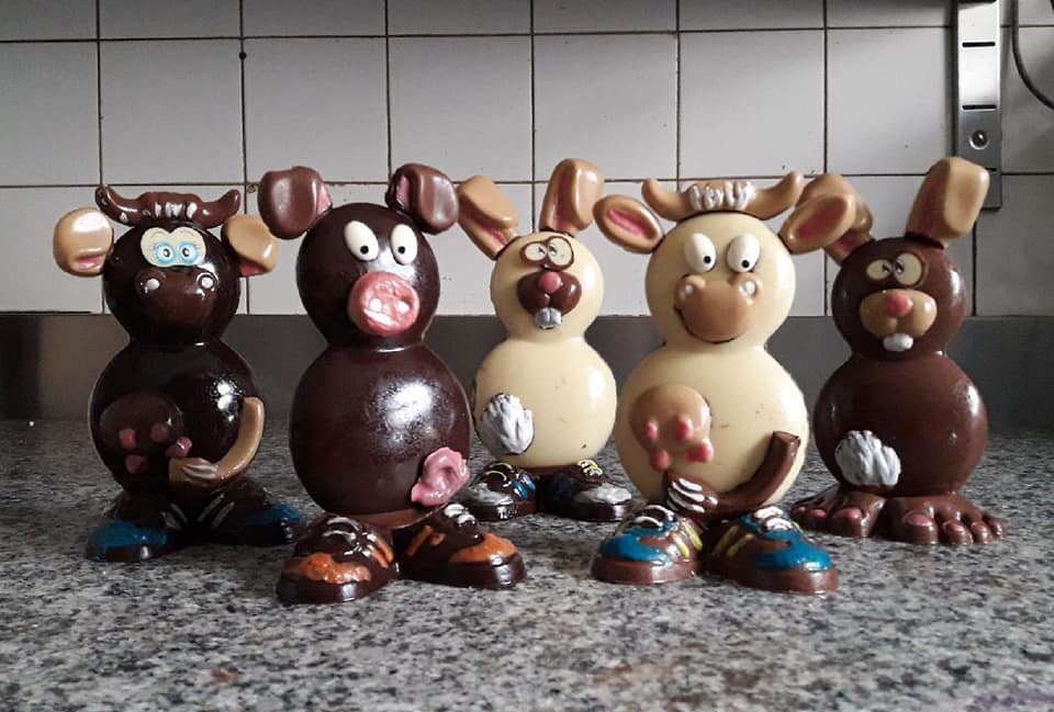 Chocolats Pâques vaches 