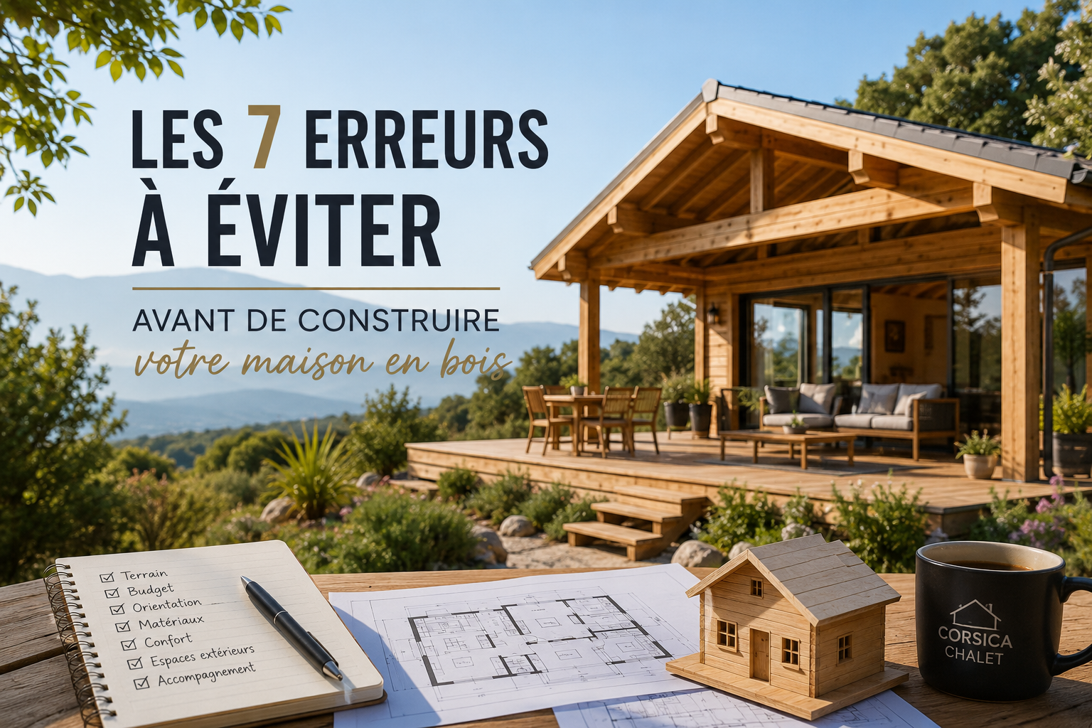 Les 7 erreurs à éviter avant de construire une maison en bois