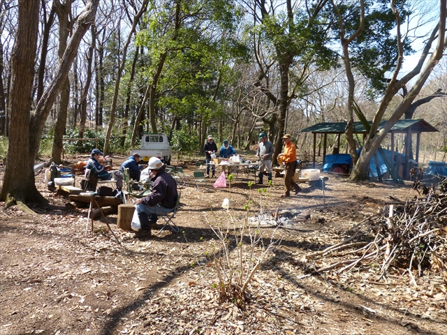 柔らかな日の下で休息