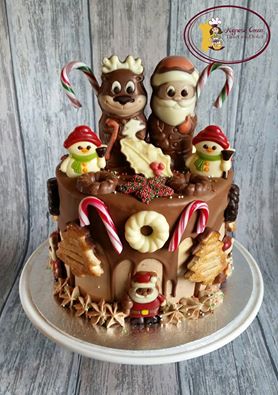 Drip cake kerst