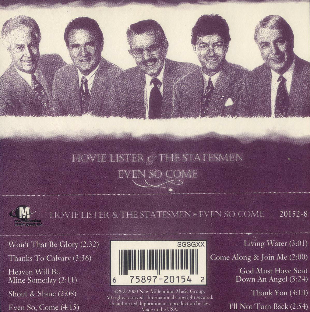 HOVIE LISTER & THE STATESMEN QUARTET Bensound