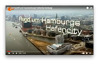 Grafik: Webscreen Fernsehbericht ZDF auf YouTube: Traumschiff und Traumwohnung? Hafencity Hamburg | HCH Der HafenCity-Makler GmbH, Hamburg