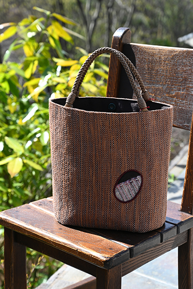 中川政七商店 手織り麻 かばん 手織りバッグ 手織り麻太糸のバッグ中