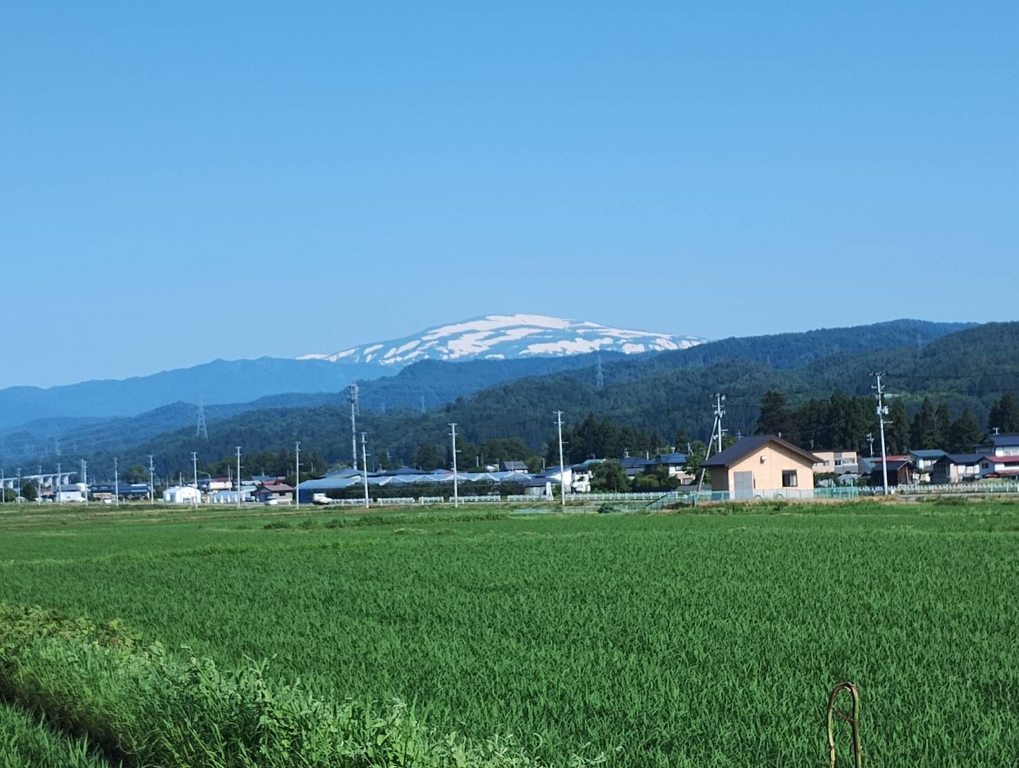 まだ雪が