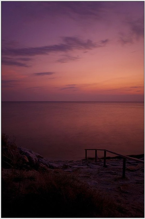 Blaue Stunde zur Flut (Normandie)