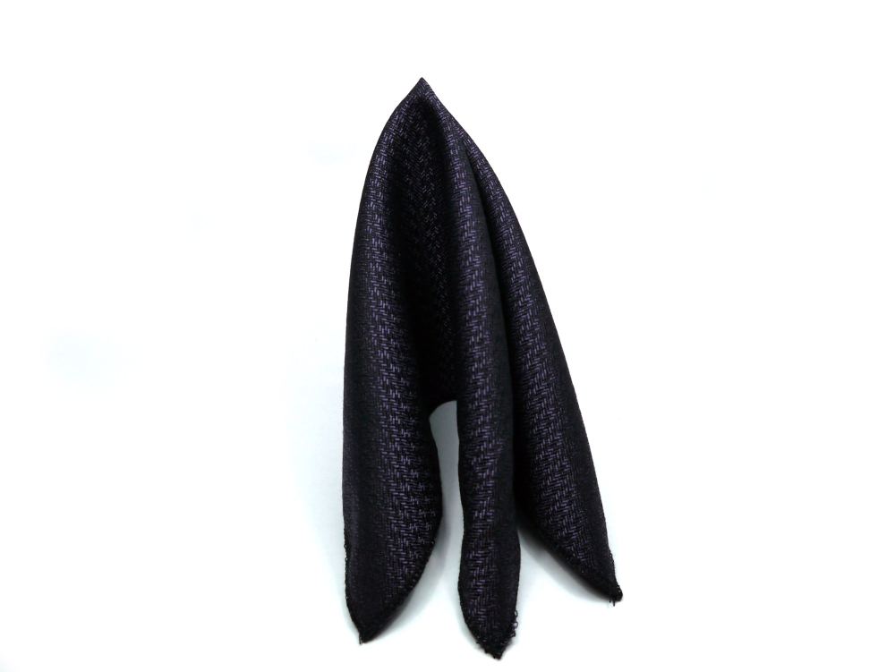 Einstecktuch lila schwarz elegant