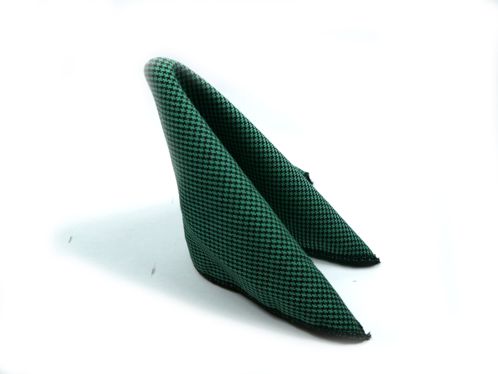 Einstecktuch grün schwarz elegant