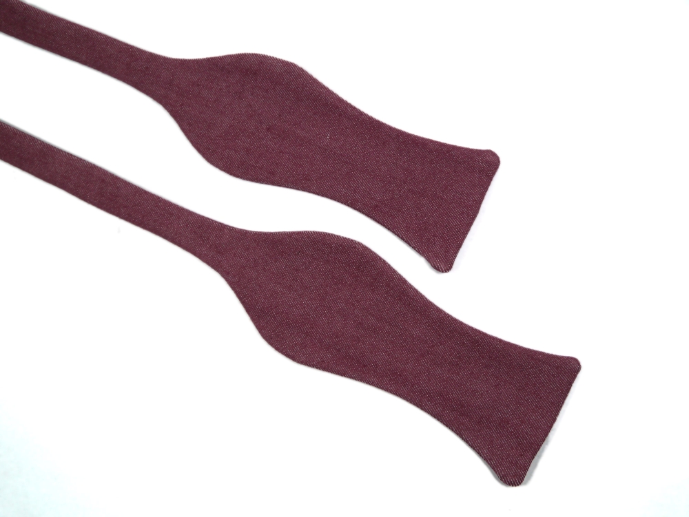 Herren Anzug Fliege in rot dunkel rose - jeansfliege - schleife