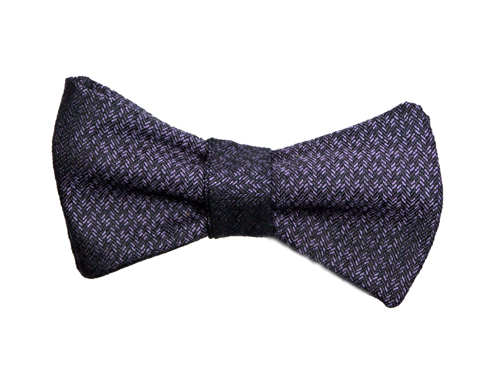 Herren Anzug Fliege zum selbstbinden in schwarz lila elegant- Schleife