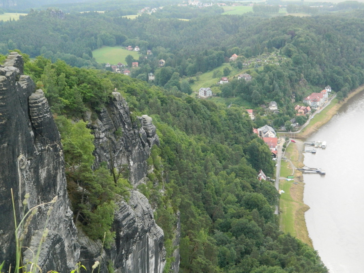 Blick von der Bastei auf die Elbe