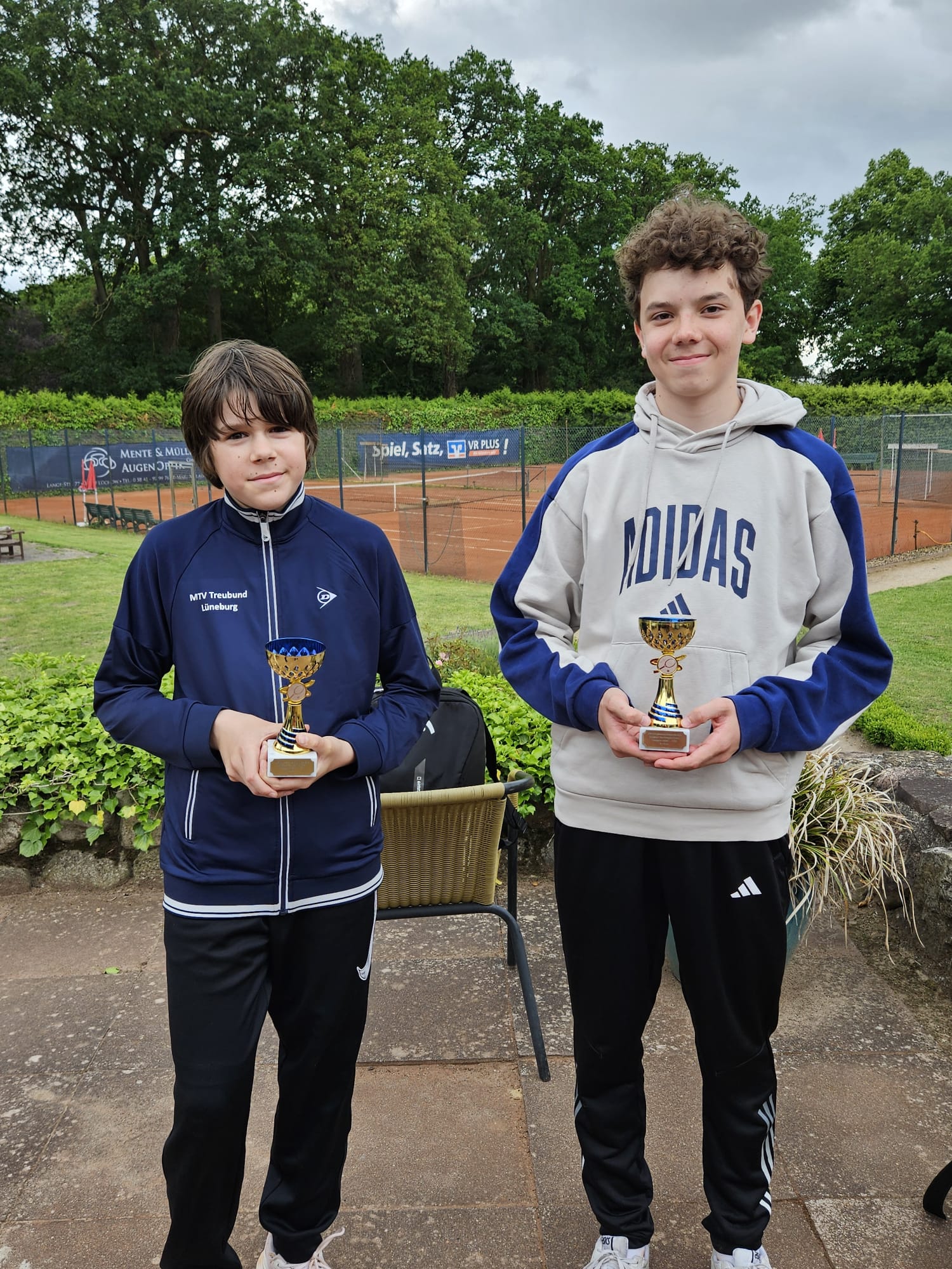 Thomas Peter(v.l.) 4.Platz U14, Felix Schröder (v.r.) 3.Platz U14