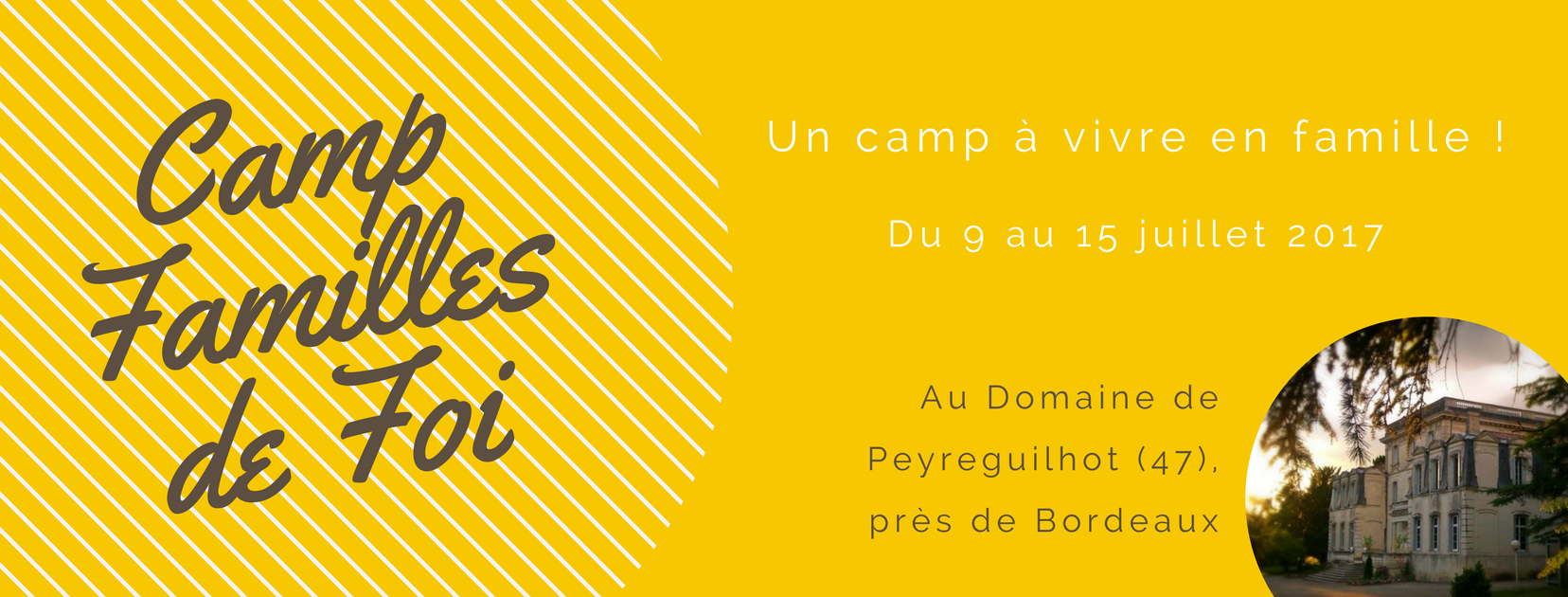 bannière Camp Familles de Foi 2017