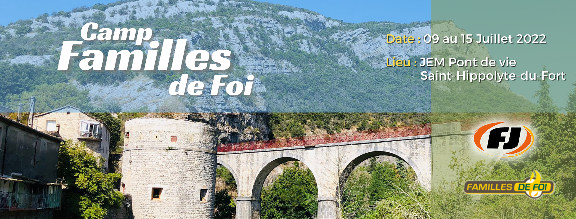 bannière Camp Familles de Foi 2022
