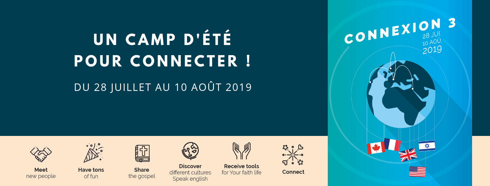 Bannière camp ConneXion à Valence